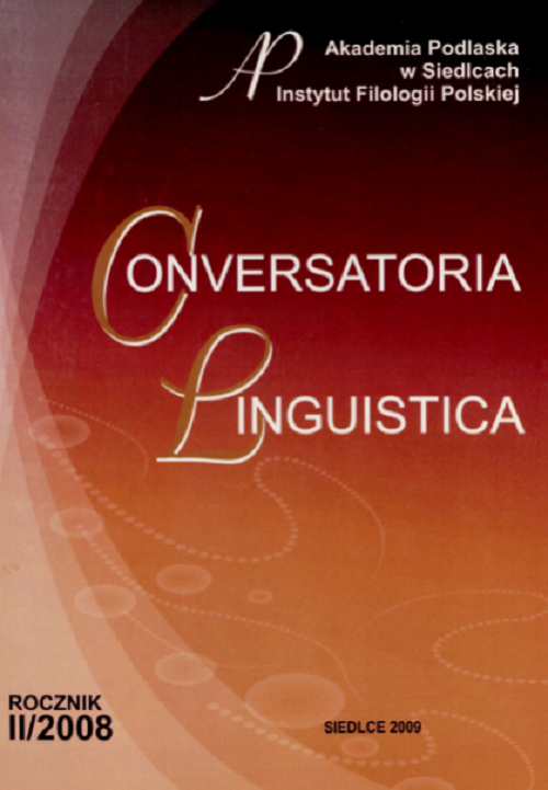 					Pokaż  Nr 2 (2008): Conversatoria Linguistica
				